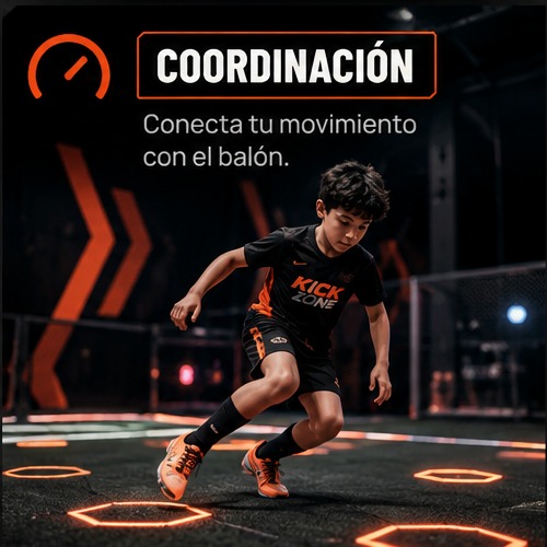Tarjeta de Coordinación: conecta tu movimiento con el balón.